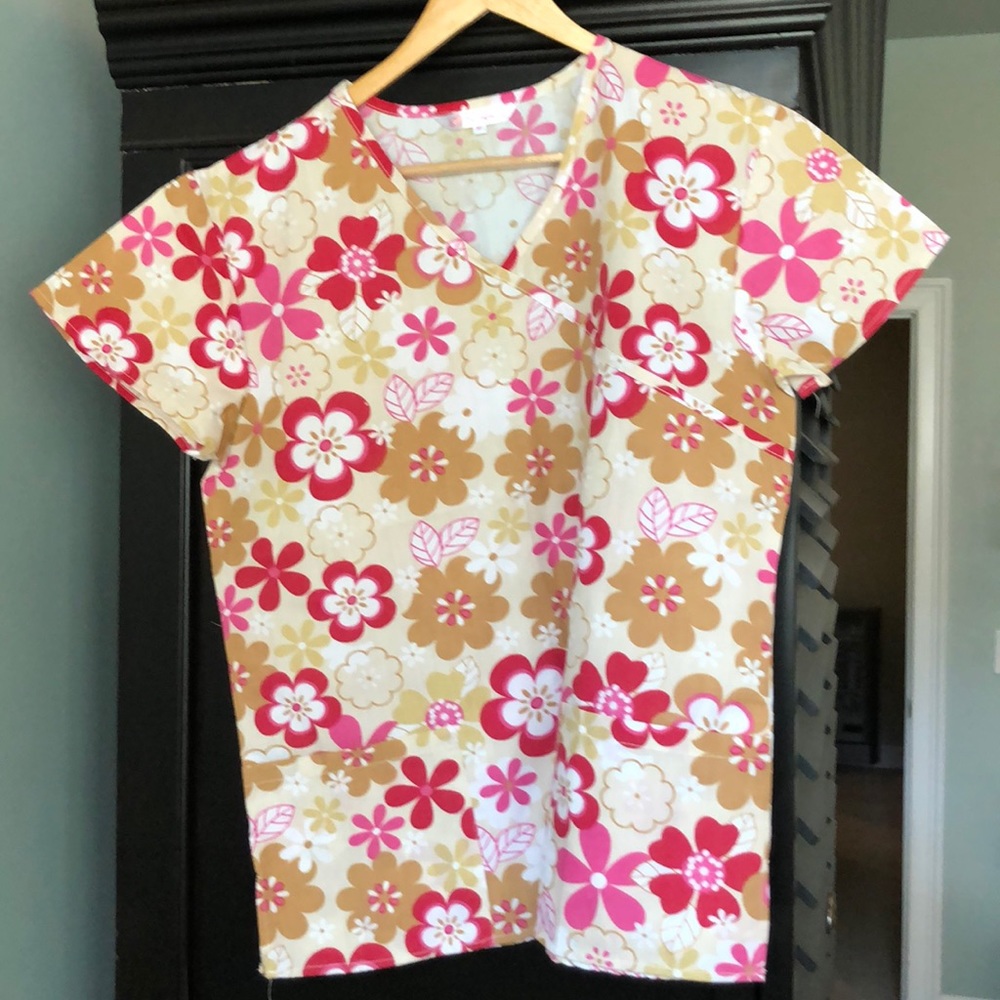 Scrub tops- pink collection